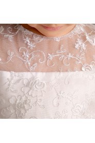 A-line Long Sleeve Flower Girl Dress