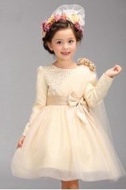 A-line Long Sleeve Flower Girl Dress