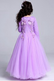 A-line Long Sleeve Flower Girl Dress