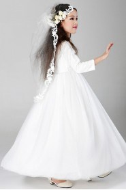 A-line Long Sleeve Flower Girl Dress