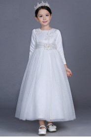 A-line Long Sleeve Flower Girl Dress