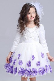 A-line Long Sleeve Flower Girl Dress