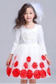 A-line Long Sleeve Flower Girl Dress