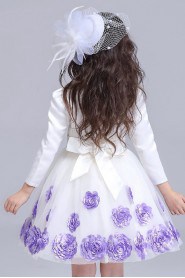 A-line Long Sleeve Flower Girl Dress