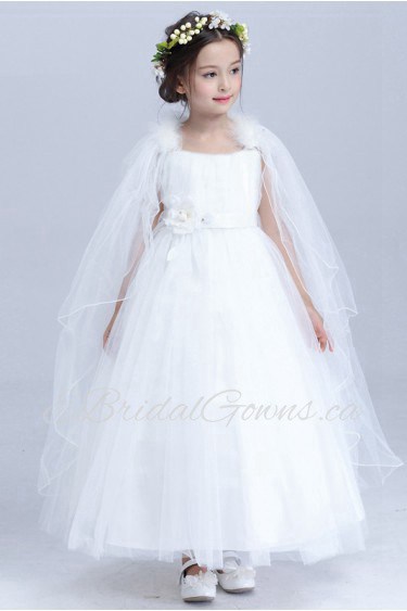 Long Sleeve A-line Flower Girl Dress