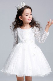 Lace A-line Flower Girl Dress