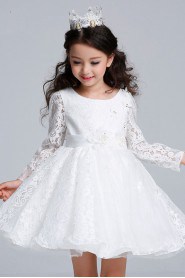 Lace A-line Flower Girl Dress