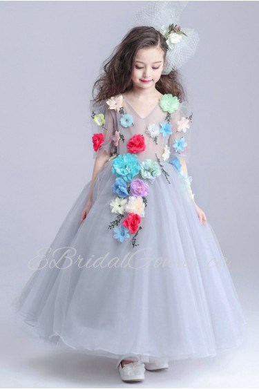 A-line Flower Girl Dress