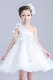 Organza A-line Flower Girl Dress