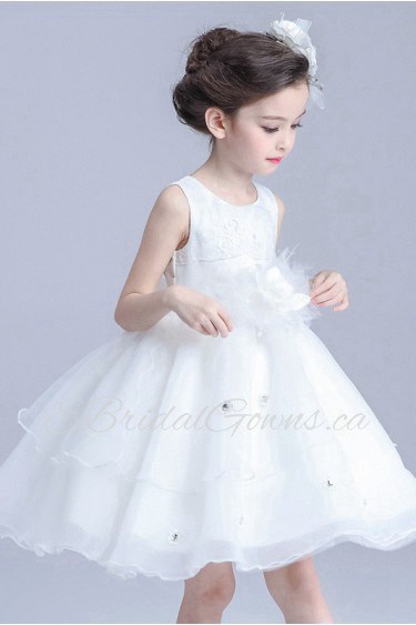 Organza A-line Flower Girl Dress