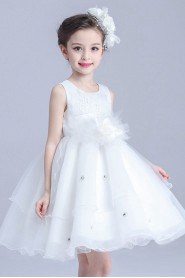 Organza A-line Flower Girl Dress