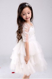 A-line Flower Girl Dress