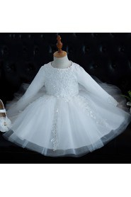 Long Sleeve A-line Flower Girl Dress