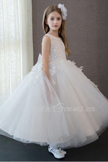 A-line Flower Girl Dress