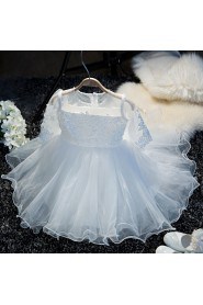 A-line Long Sleeve Flower Girl Dress