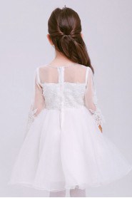 A-line Long Sleeve Flower Girl Dress