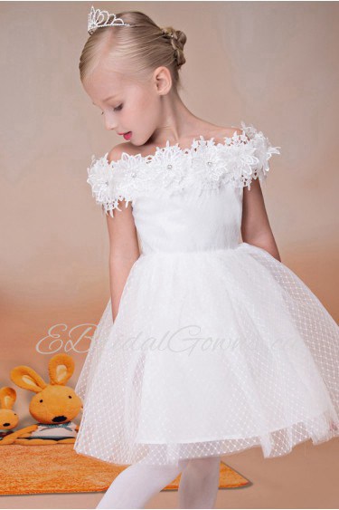 A-line Off-the-shoulder A-line Flower Girl Dress