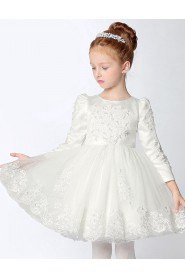 Long Sleeve A-line Flower Girl Dress