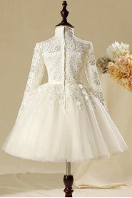 A-line Long Sleeve Flower Girl Dress