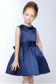 A-line High Neck Flower Girl Dress