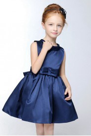 A-line High Neck Flower Girl Dress